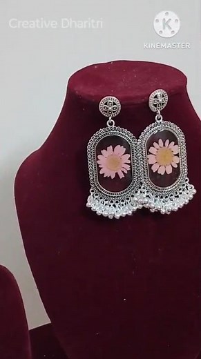 DIY Resin Earrings Making Tutorial Easy Handmade Jewelry Ideas✨#diyart #JewelryMaking #CraftIdeas