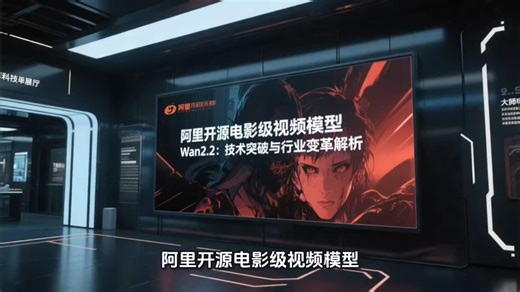 阿里开源电影级视频模型Wan2.2：技术突破与行业变革解析