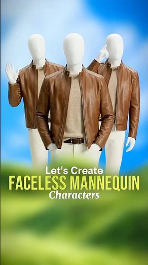 Create Faceless Mannequin Characters in Minutes 🔥 (No Skill Needed)