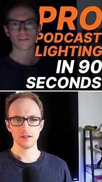 Podcast Video Lighting Setup (Easy Home Setup)