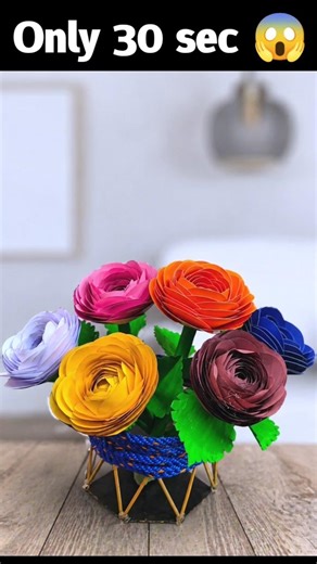 Paper Flower | Easy To Make Paper Flower | Diy Paper Flower | Easy Craft