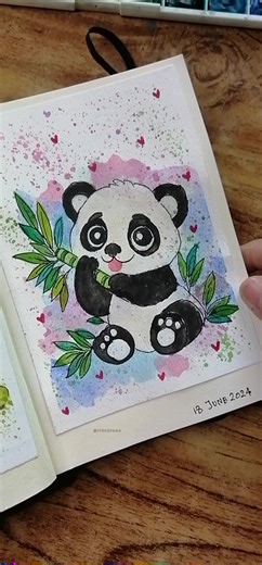 Watercolor Panda Illustration: Painting a Cute Panda with Watercolors