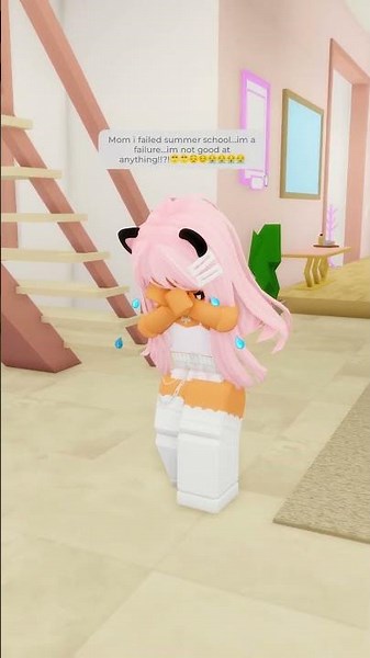 i failed summer school but mom still loved me..🥺♥️#robloxshorts #roblox