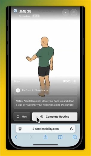 Easy-to-use app focusedon joint mobility. #wellness #mobility #usesimplmobility #simplmobility #nala