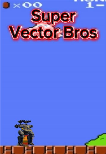 Super Vector Bros!(El Vector le robo una estrella a Mario por lo que veo) #juego #warrobots #creador #pixonic #parati