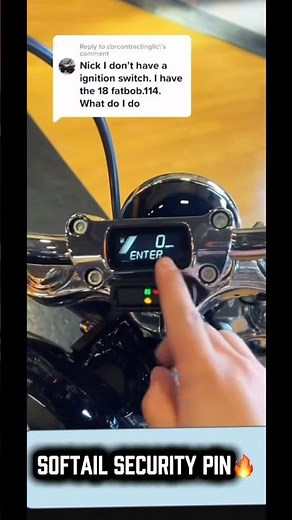 How to set your security pin on Harley Davidson softail🔥⚠️ #rideorrot #motorcycle #harleydavidson