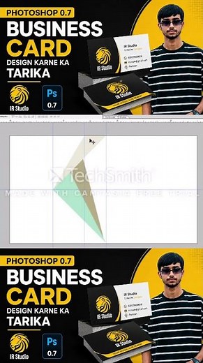 Business Card Design in Photoshop 0.7 | Full Tutorial
