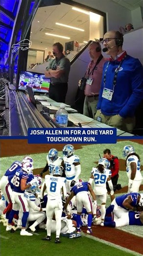 Watch Josh Allen Score The First TD at Highmark Stadium From The Radio Booth! #shorts #nfl