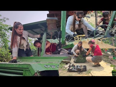 My students (LyLy) and I repaired and refurbished a large logging tractor.