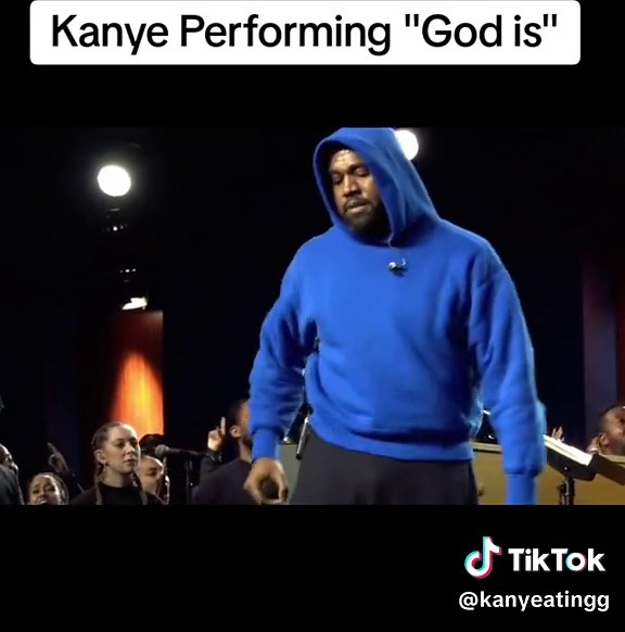 Kanye West Performance of God Is - Jesus Is King Concert