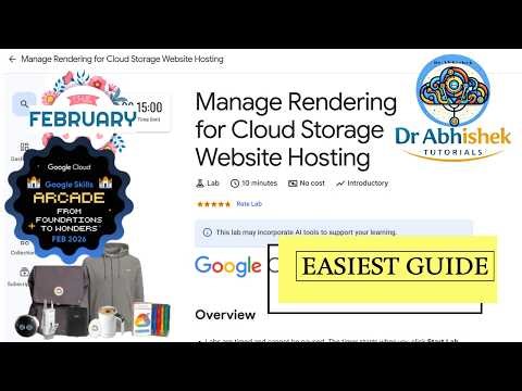 Manage Rendering for Cloud Storage Website Hosting | From Foundations To Wonders #qwiklabsarcade2026