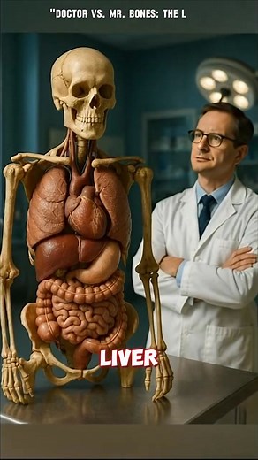 Human Anatomy : funny liver Damage Scene | skeleton & doctor short | Anatomy Stomach Arts Uk | Facebook