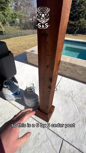 Post trim details 👏 #patio #outdoorliving #design #construction #backyard