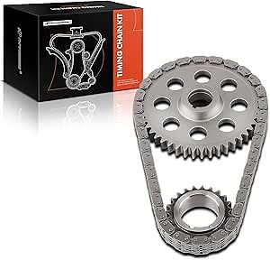 A-Premium 3PCS Engine Timing Chain Kit W/Sprocket Compatible with Jeep & Dodge - Grand Cherokee, Ram 1500 2500 3500 4000, Durango, Dakota, Ramcharger, W150, B1500, B3500, D350-8,6Cyl 3.9L 5.2L 5.9L