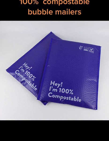 100% #ecofriendly #compostable #bubblemailers #shipping #bag #fyp