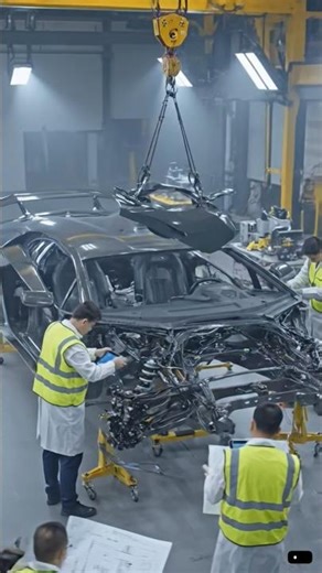 Cinematic Lamborghini Assembly in Mega Factory | Hyper-Lapse 8K Unreal Engine 5 part 1