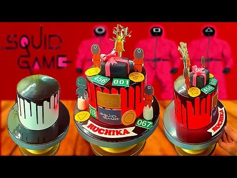 how to make squid game cake | squid game cake design