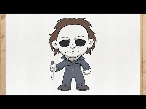 How to Draw MICHAEL MYERS 🎃 | Halloween Movie Killer | Step-by-Step Horror Tutorial!
