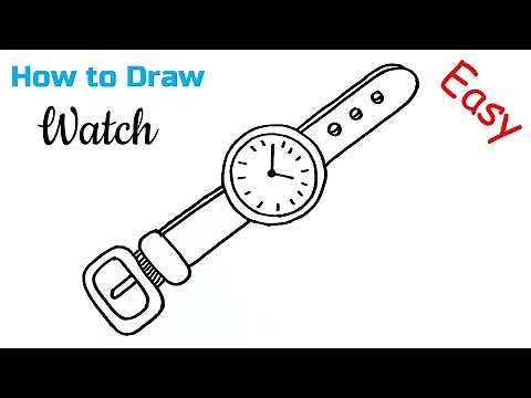 How to Draw a Clock | Clock Drawing Easy | Watch Drawing For Kids