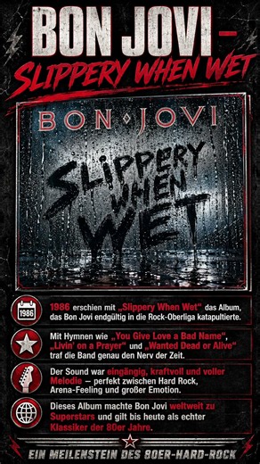 BON JOVI-Slippery When Wet-Das Vermächtnis #heavymetal #youtube #metal #music