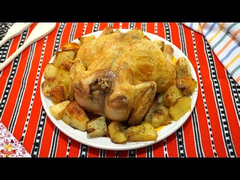 Pui Întreg cu Cartofi la Cuptor | Bucătăria Mamei