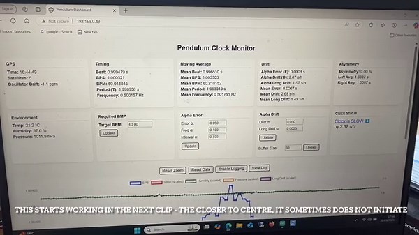 DIY Clock Beat Analyser: Pendulum Timer with GPS Precision