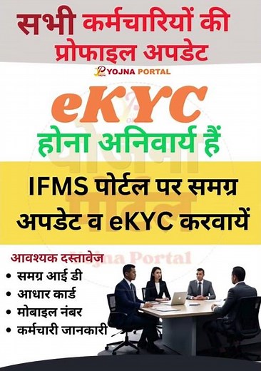 IFMS PORTAL PAR SAMAGRA ID KI KYC | Mp treasury | Ekyc update | Yojna Portal