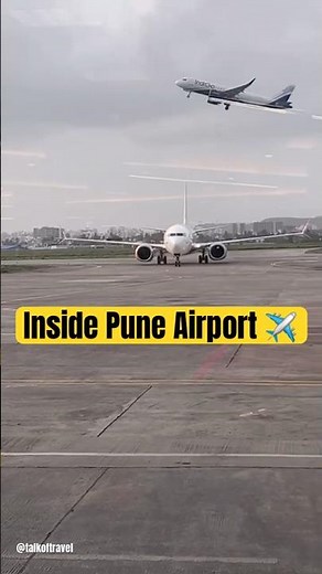 📍Pune International Airport Interior and Live Flight Takeoff View #travel #puneairport #travelvlog