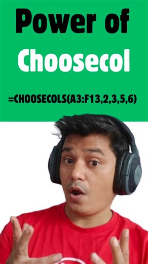 Choosecol Formula Explained in Second ! Boost your Excel Skills with this hidden gem formula ✨ just one formula = smart data selection ✨ 👉 Watch till the end for full power ! #exceltips #choosecols #excelformula #excelreel #excelshorts #learnexcel #officeproductivity #excelmagic #ExcelTutorial #excelhack #microsoftexcel #excelskills #dataanalyst #reelwithexcel #excellearning Follow for more Excel Hacks | Skill Made Easy