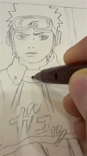 Obito Uchiha Manga Sketch ✍️Step-by-Step Anime Drawing#anime#naruto#obito#drawing#animeedit#art