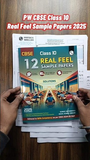 PW Real Feel Sample Papers For Class 10 2024-25 Review