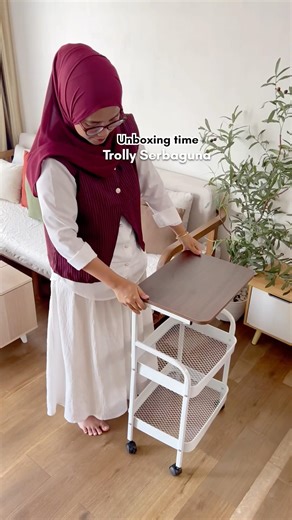 TROLLEY MEJA SERBAGUNA SUSUN MINIMALIS #homeliving #dapur #homedecor