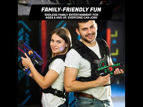ArmoGear Laser Tag Guns with Vests Set of 4 - Adult Laser Tag Guns