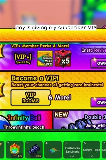 finally giving my subscriber VIP day 3#roblox #shorts #subscribe