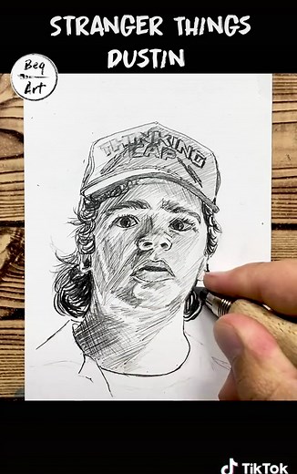 Unique Stranger Things Drawing Tutorial | How to Draw Dustin