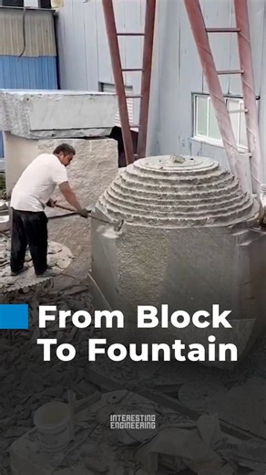 Stone orb.Can you believe that a block of marble could turn into something as perfectly round as this? 🎥 samxingmarbles / IG