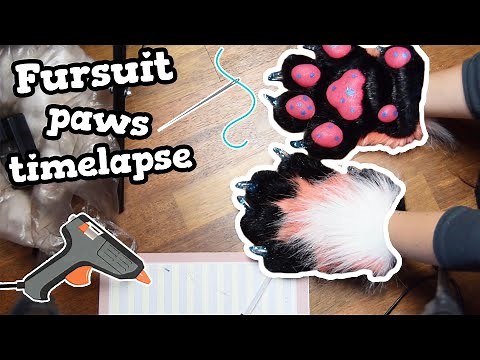 Feral Fursuit Handpaws Timelapse