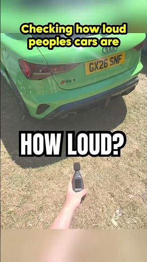 How LOUD is a STOCK 2026 Audi RS3 LOUDNESS TEST #shorts #audi #germancars