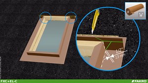 Fakro FXC 22-1/2 in. x 70-1/2 in. Fixed Curb-Mounted Skylight with Premium Infinity Laminated Low-E Glass 80EP07