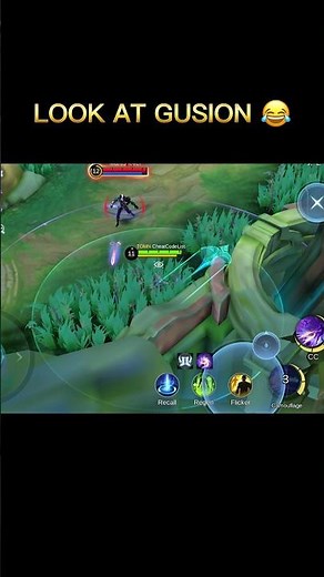 GUSION CONFUSED 🤣 #mobalegends5v5 ##moba5v5English