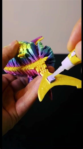 I made a giant, colorful shark with my 3D printer. #3dprinting