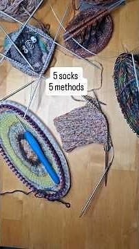 5 socks 5 knitting methods 5 tools