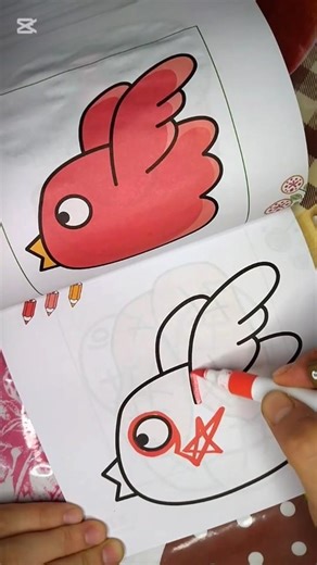 Bird Coloring Page | Simple Marker Coloring #drawing #art