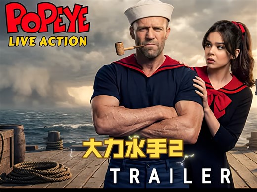 《大力水手》（2026）真人版概念预告片｜杰森·斯坦森、海莉·斯坦菲尔德