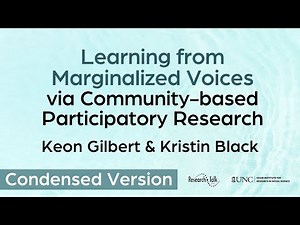 Learning from Marginalized Voices via CBPR, with Keon Gilbert and Kristin Black