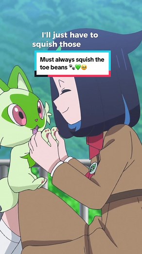 Squishing Sprigatito's Toe Beans for Fun | Pokemon Horizons