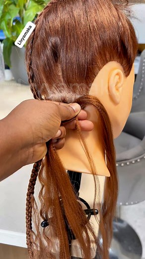 Braiding tutorial 🔥 #learnwithme #braids #braiding | Livyamaka