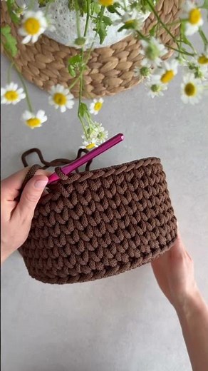 Crochet your own baskets for everyday use! #crochet #crochetprojects #knitting #crochetpatterns