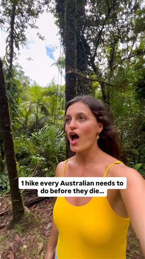 Follow @thetravellingkangaroos to follow along our Palau series 📌 You need to add this waterfall hike to your bucket list! This is the biggest waterfall in Palau and honestly one of the most magical hikes we’ve ever done. Walking through the jungle and hearing the roar of the falls before you even see them is such an epic feeling 😍 📍 This is Ngardmau Waterfalls, a towering cascade that drops around 30 metres into a lush jungle pool. The best part? You can actually swim at the base of the fall