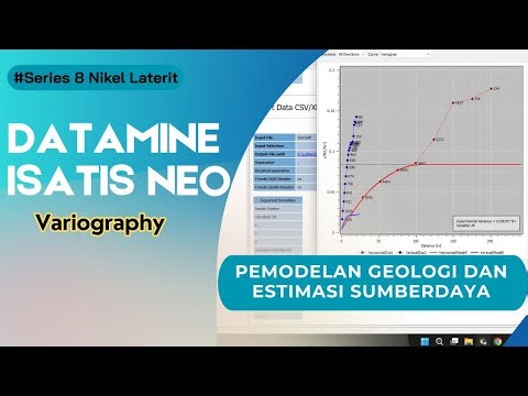 Membuat Variogram Model Dengan Datamine Isatis Neo